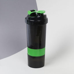 Бутылка/Шейкер СПАЙДЕР SHS-500 чёрно-зелёная, для спортивного питания 500ML/уп50 - Галеонтрейд фото 7
