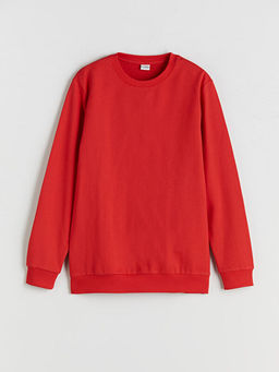 Bisiklet Yaka Erkek ?ocuk Sweatshirt