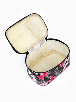 Косметичка на молнии, с ручкой, чёрная