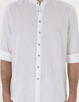 Beyaz Regular Fit Uzun Kollu G_mlek - Pierre cardin фото 6