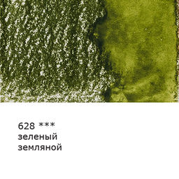 VISTA-ARTISTA Fine VFWP Акварельный карандаш заточенный 6 шт. 628 Зеленый Земляной (Green Earth)