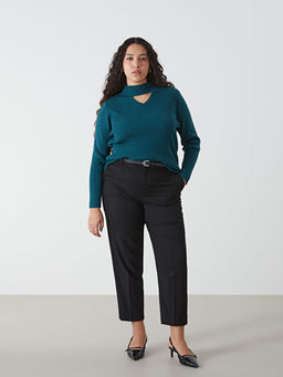 Beli Kemerli Loose Fit Kad?n Pantolon