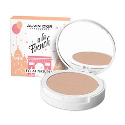 .Alvin Dor A LA FRENCH ALF-03 Пудра тон 01 Tea rose компактная фиксирующая Eclat Naturel 10g