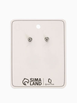 Цена за 2 шт. Серьги металл "Ракушки", цвет серебро