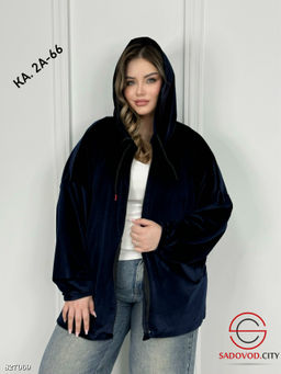 Кардиган женский из велюра