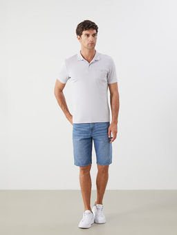 Polo Yaka Merserize G?r?n?ml? Erkek Ti??rt