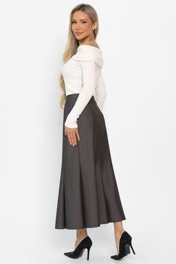 Юбка годе Изящный силуэт (коричневая) Ю14859-3М - Lt collection фото 3