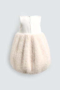 FAUX FUR EFFECT CONTRAST MINI DRESS HARRY LAMBERT FOR ZARA X DISNEY  фото 2