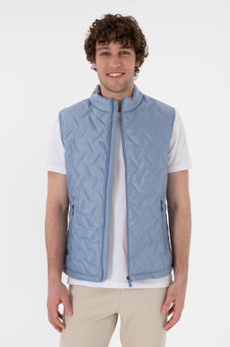 Erkek Mavi Yelek Sepette S_rpriz _ndirim