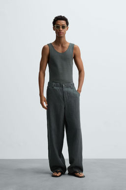 COTTON - HEMP RIBBED TANK TOP