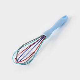 Венчик для взбивания Доляна Профи, 25 см, голубой  фото 3