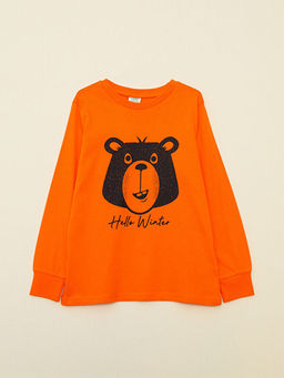 Bisiklet Yaka Bask?l? Uzun Kollu Erkek ?ocuk Pijama Tak?m? - Waikiki фото 2