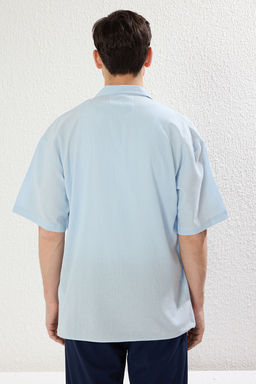 TRENDYOL MAN Yesil Oversize Fit Yazl?k Pamuklu Gomlek TMNSS23GO00080 - Trendyolmilla фото 24