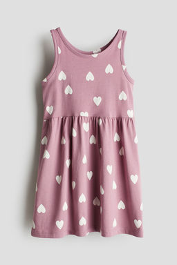 Vestido estampado de algodon