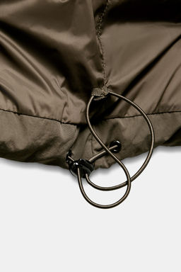 ZW COLLECTION QUILTED CROPPED COAT WITH TIES - Zara фото 9