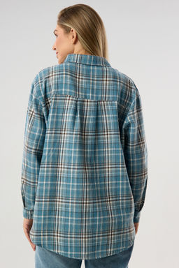 Рубашка женская в клетку