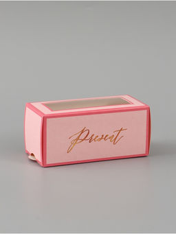 Цена за 5 шт. Коробка подарочная с окном «Подарок», 12×5.5×5.5 см, самосборная