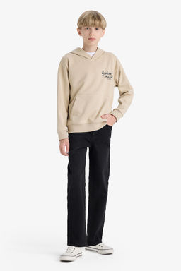 Bask_l_ Kap__onlu __i Yumu_ak T_yl_ Okul Sweatshirt Erkek _ocuk - Defacto фото 2