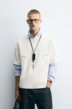 CONTRAST PRINT T-SHIRT - Zara фото 2