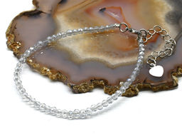 Браслет из циркона шарик гр.3мм цв.хрусталь хамелеон, 18см