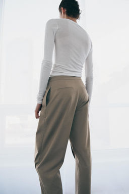 ZW COLLECTION WRAP FRONT TROUSERS - Zara фото 4