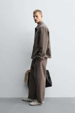 BALLOON FIT PLEATED TROUSERS - Zara фото 4