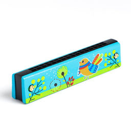 Губная гармошка Курочка, цвет бирюзовый - Лесная мастерская фото 2