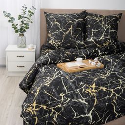 КПБ Simple Life евро, бязь, 100 % хлопок, пл. 120 гр./кв.м., Ромбы голубые ОП Пододеяльник 205*217, простыня 240*217, наволочка 70*70 (2 шт.) - Традиция фото 9