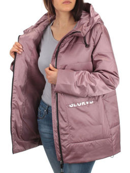 BM-1055 PINK POWDER Куртка демисезонная женская (100 гр. синтепон) - Фабричный китай фото 7