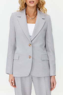 Limited Edition Gri Regular Astarl? Dokuma Blazer Ceket TWOAW23BC00132