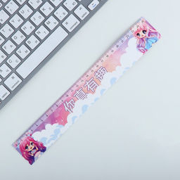 Цена за 10 шт. Линейка-закладка, картон, 25 см Гиби