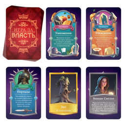 Настольная игра Игра за власть, 167 карт, 174 жетона, 41 тайл, 2 кубика, 10+ - Лас играс фото 4