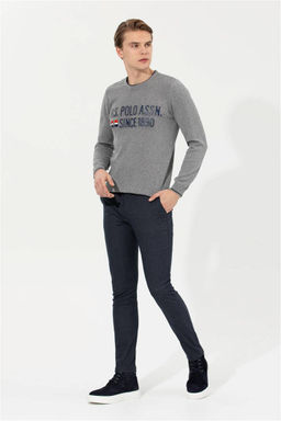 Мужские темно-синие брюки из плотной ткани - U.s. polo assn фото 10