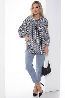 Рубашка Лето (черно-белая) Б10050 - Lt collection фото 5