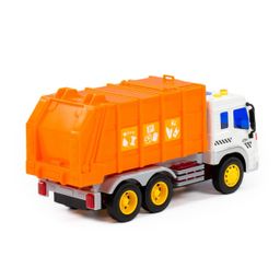 Сити, автомобиль коммунальный инерционный (со светом и звуком) (оранжевый) (в коробке) - Полесье фото 4