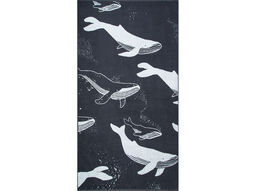 Полотенце махровое 6с102.413ж1 Киты(антрацит) 81х160см