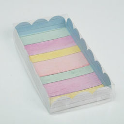 Цена за 5 шт. Коробка для печенья, кондитерская упаковка с PVC крышкой, Have a nice day, 10.5 х 21 х 3 см