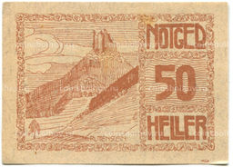 Банкнота 50 геллеров 1920 года Австрия  Пирбах (нотгельд)