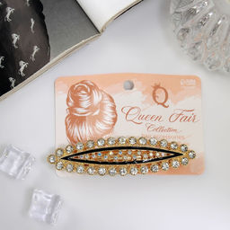 Заколка - автомат для волос «Мона», классик блеск, 9.5 см, золото