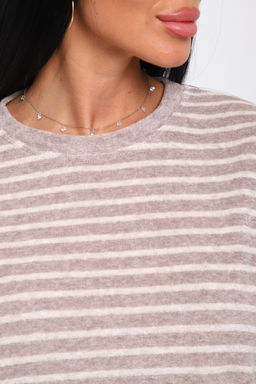 Костюм 375711 домашний махровый в полоску