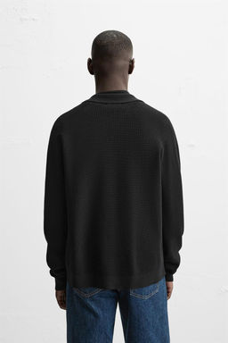 TEXTURED CARDIGAN WITH VISCOSE - Zara фото 3