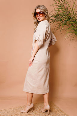 Платье NIKVA н362-4 песочный фото 2