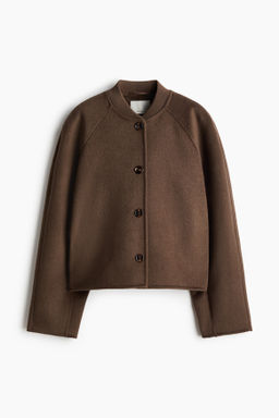 Chaqueta artesanal en mezcla de lana