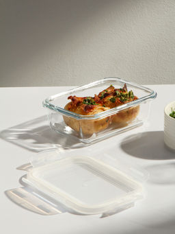 Форма для выпечки жаропрочное стекло 0.57л, пластиковая крышка 5-7 (290998) /DANIKS/  фото 12