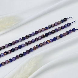 Бусины для украшений из Чароита (45 бусин) 39 см