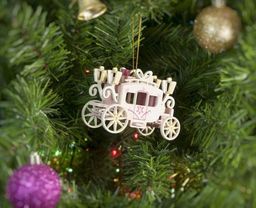 Новогодние елочные игрушки: Карета крытая 3015