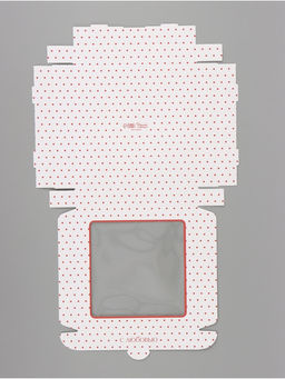 Цена за 5 шт. Коробка подарочная самосборная с окном «С любовью», 19×19×3 см