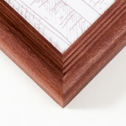 Фоторамка сосна с20 махагон 24х30 см (пластиковый экран)