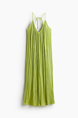 Vestido plisado con tirantes espagueti - H&m фото 5