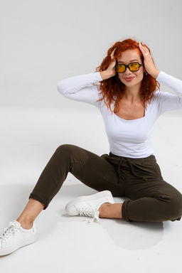 Брюки женские Натали 67168/1 из хлопка с эластаном  фото 15